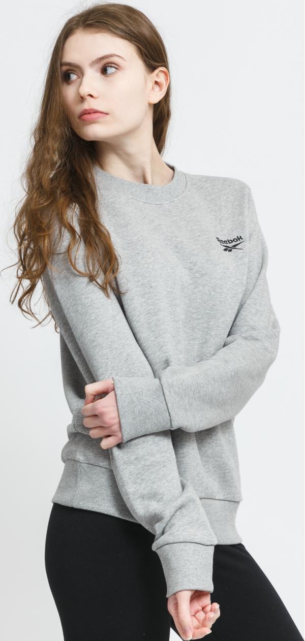 Reebok Identity French Terry Crew melange šedá