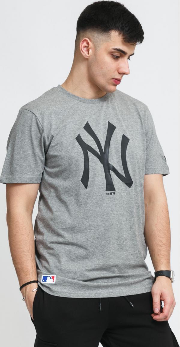 New Era MLB Seasonal Team ogo Tee NY melange šedé