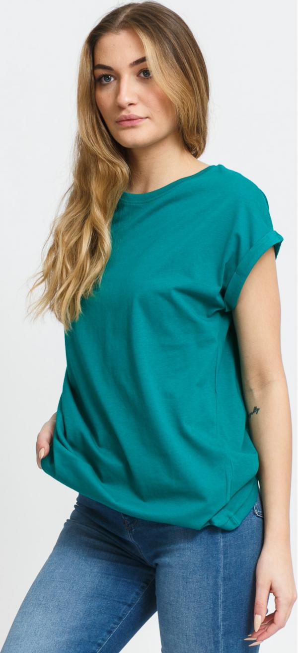 Urban Classics adies Extended houlder Tee zelené
