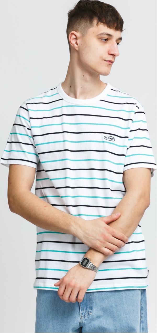 Vans MN Color ultiplier SS Tee bílé / tyrkysové / černé
