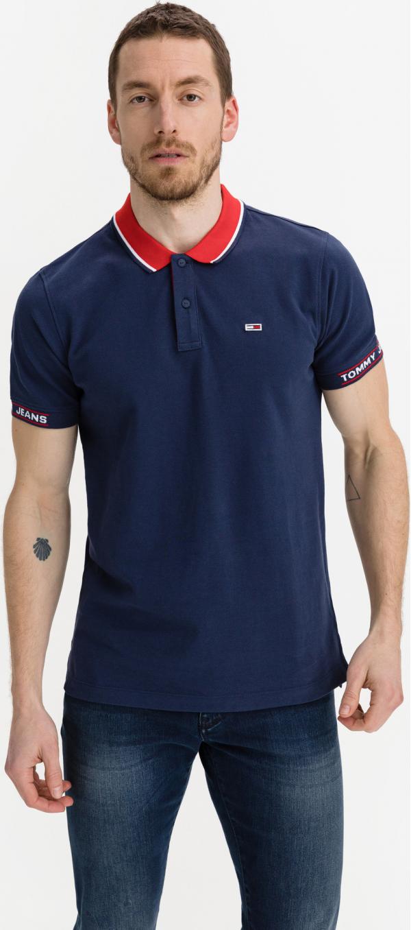 Detail Rib Jaquard Polo triko Tommy Jeans