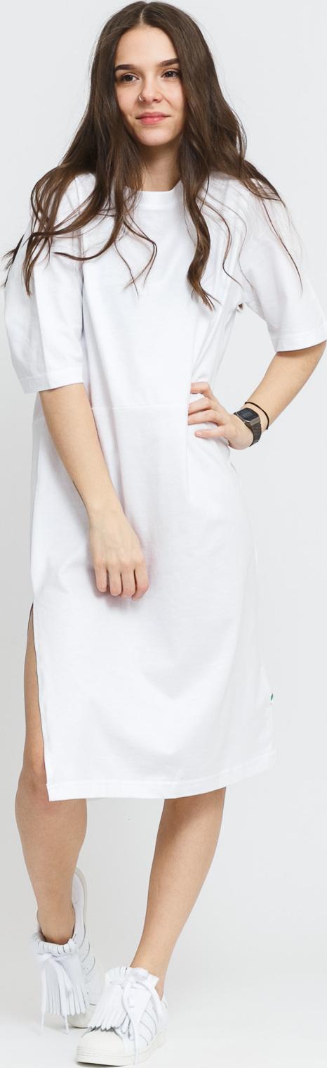 Urban Classics adies Organic Oversized lit Tee Dress bílé