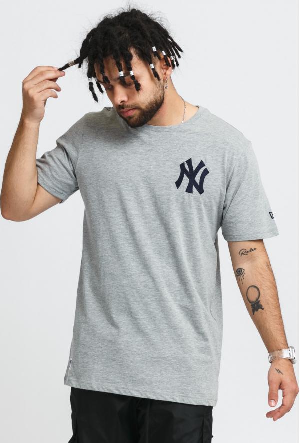 New Era MLB Chest Logo NY melange šedé