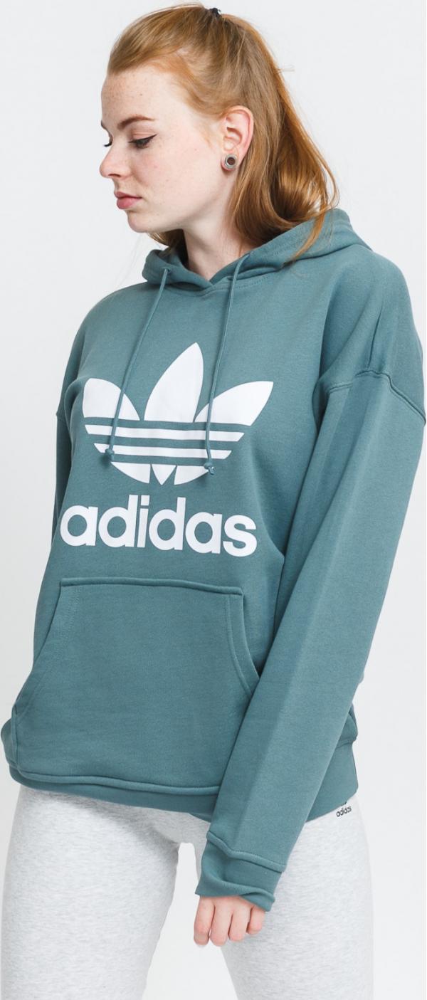 adidas Originals Adicolor Trefoil Hoodie zelená