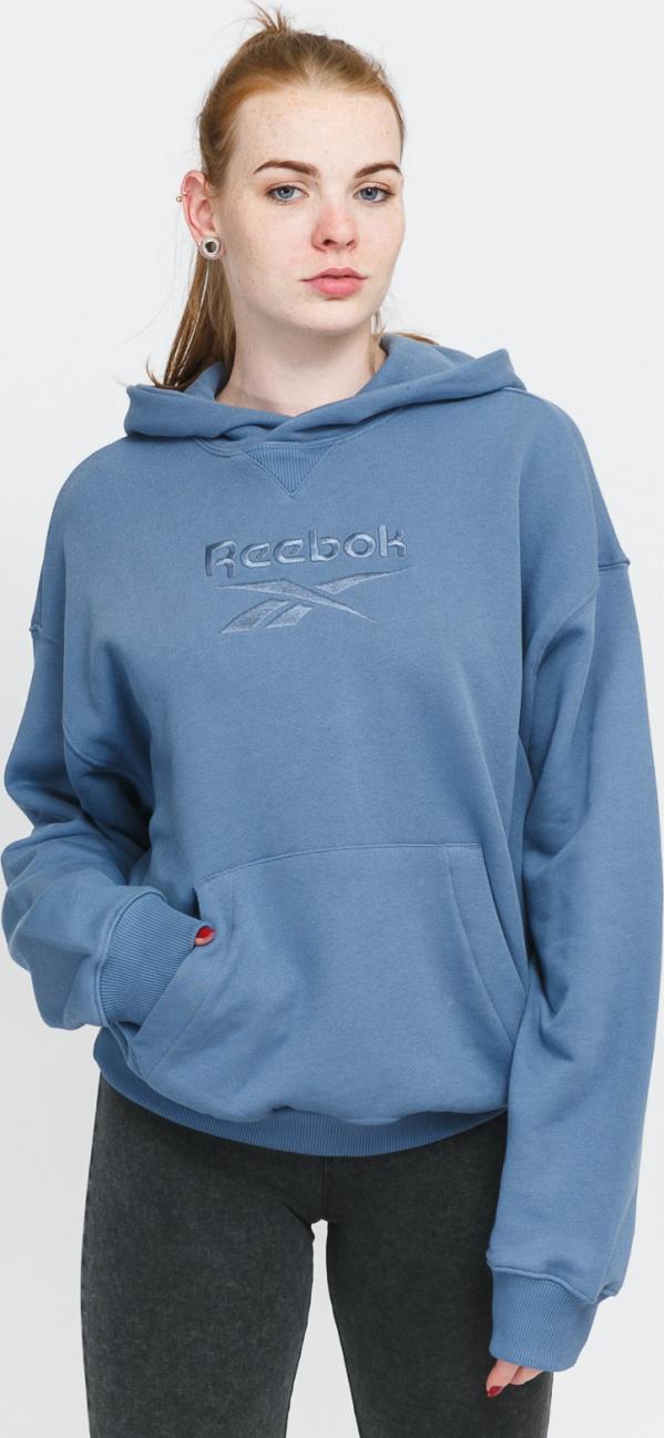 Reebok Classic F Big ogo FT Hoodie modrá