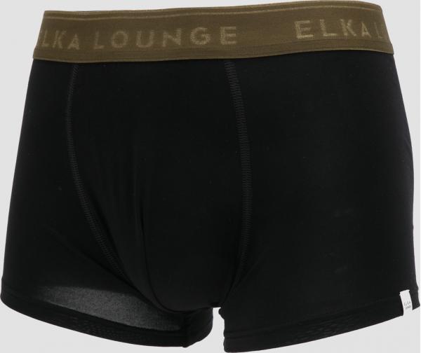 Elka Pánské Boxerky černé / olivové
