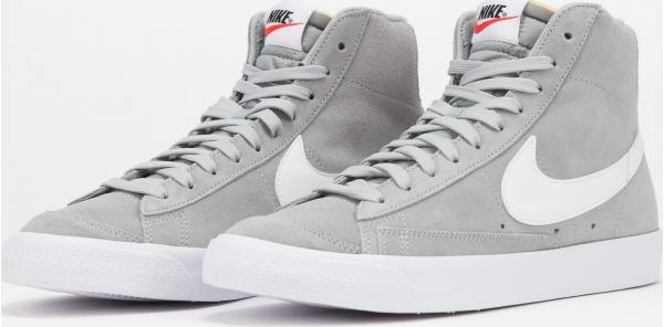 Nike Blazer Mid '77 Suede lt smoke grey / white - white