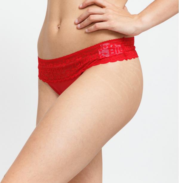 Tommy Hilfiger 3Pack Thong červené / světle fialové / černé