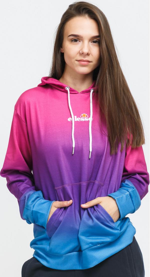 ellesse Protebbe OH Hoody tmavě růžová / fialová / modrá