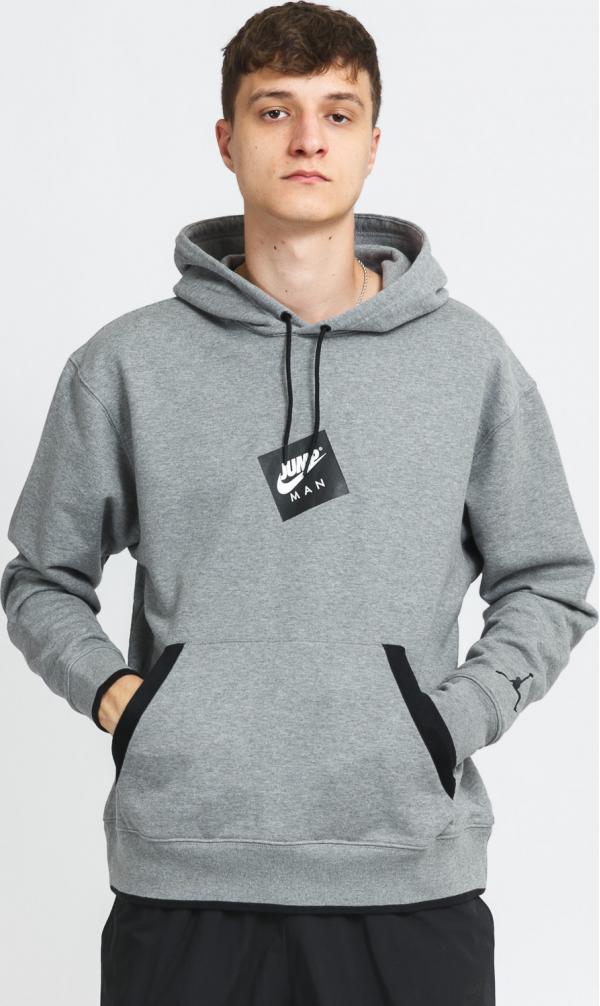 Jordan M J JC Fleece PO melange šedá
