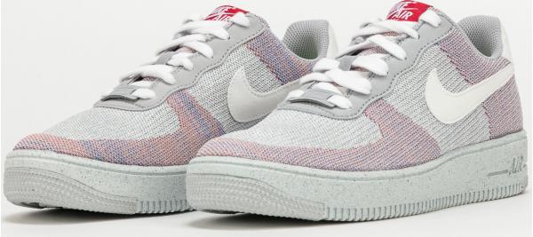 Nike Air Force 1 Crater Flyknit (GS) wolf grey / white - pure platinum