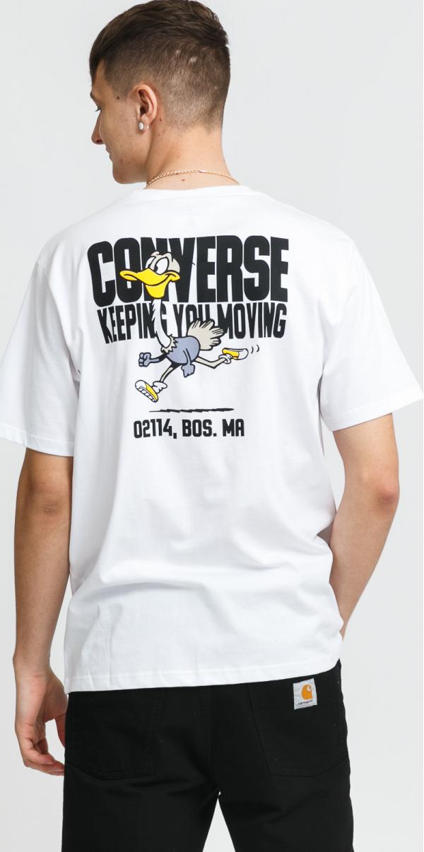 Converse Keep Moving Tee bílé