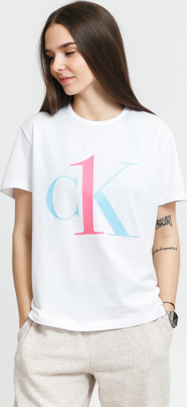 Calvin Klein CK ONE S Crew Neck Tee bílé / růžové / modré