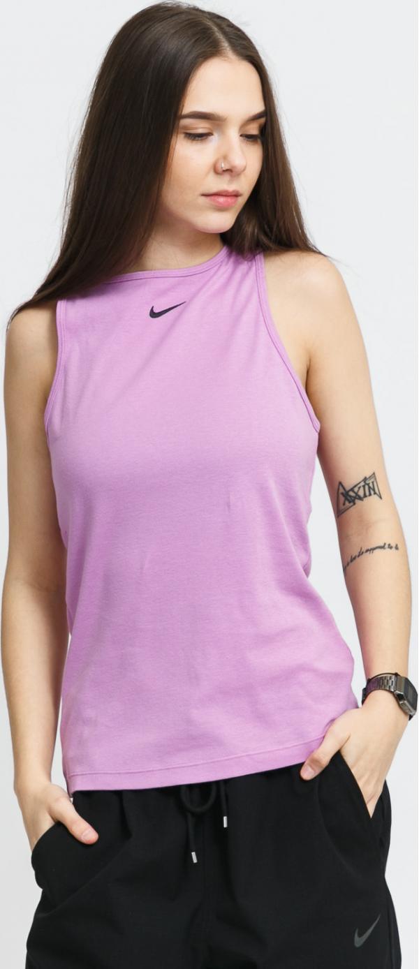 Nike W NW Essential Tank Rib fialové