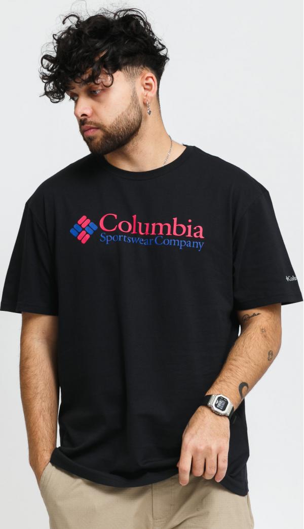 Columbia Basic Logo SS Tee černé