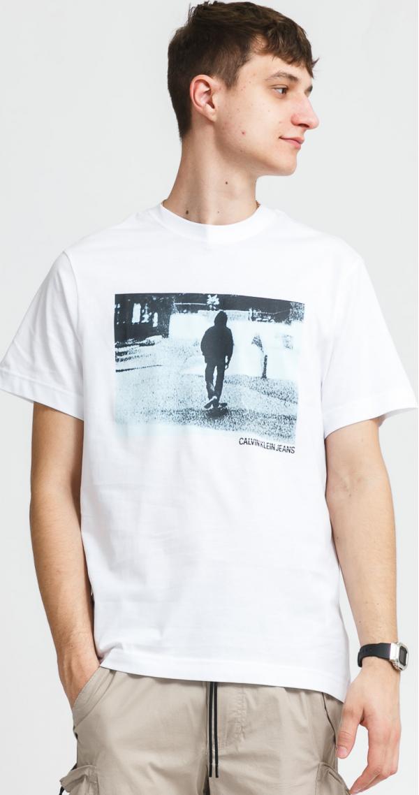 CALVIN KEIN JEANS  Urban Skater Box SS Tee bílé