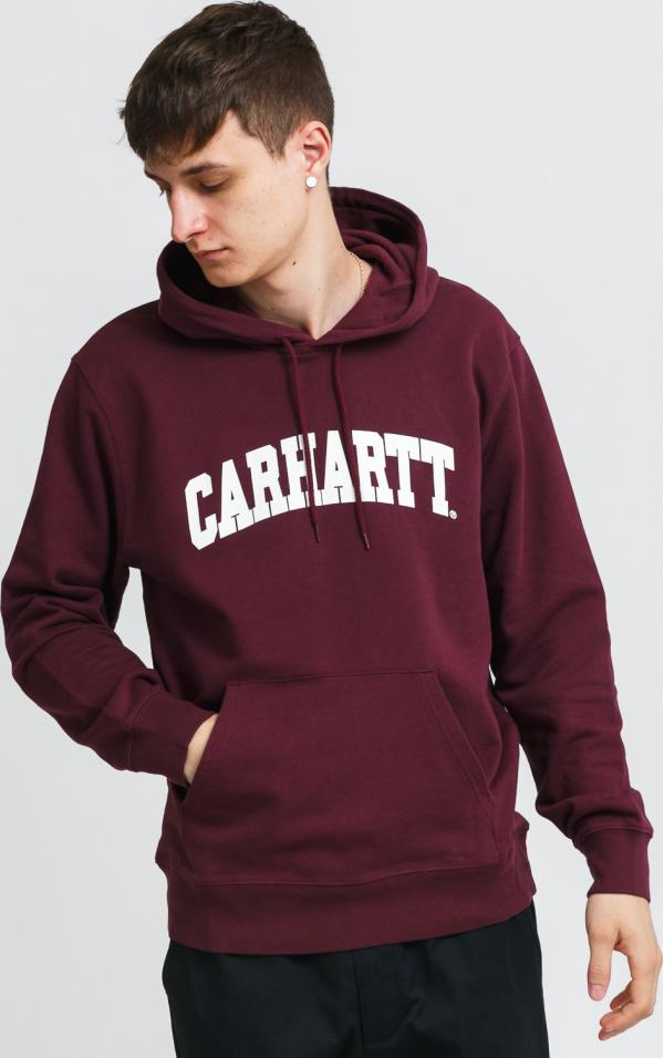 Carhartt WIP Hooded University Sweat vínová