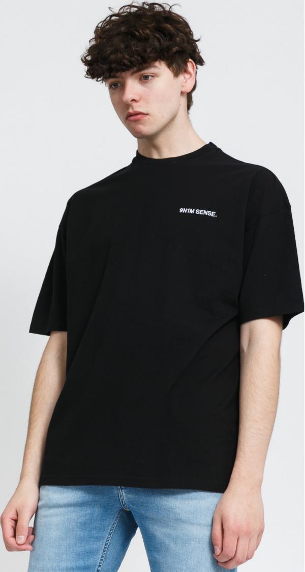 9N1 SENSE. Logo T-shirt černé