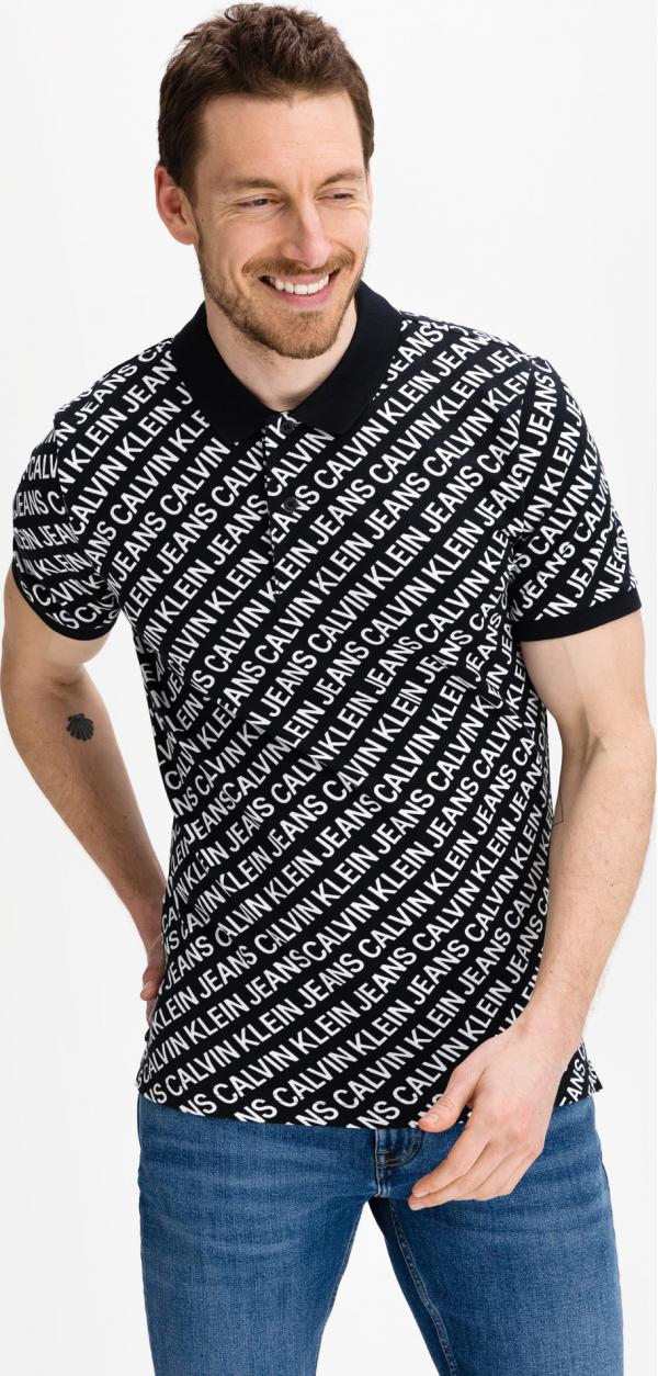 Diagonal Logo Polo triko Calvin Klein