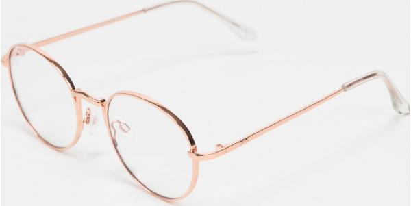 Jeepers Peepers Sunglasses růžově zlaté / průhledné