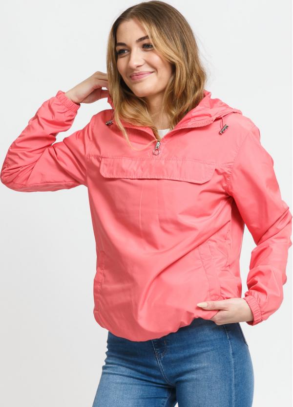 Urban Classics Ladies Basic Pull Over Jacket růžová
