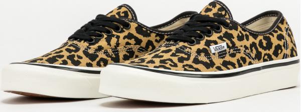 Vans Authentic 44 DX (anaheim factory) black / tan leopeard