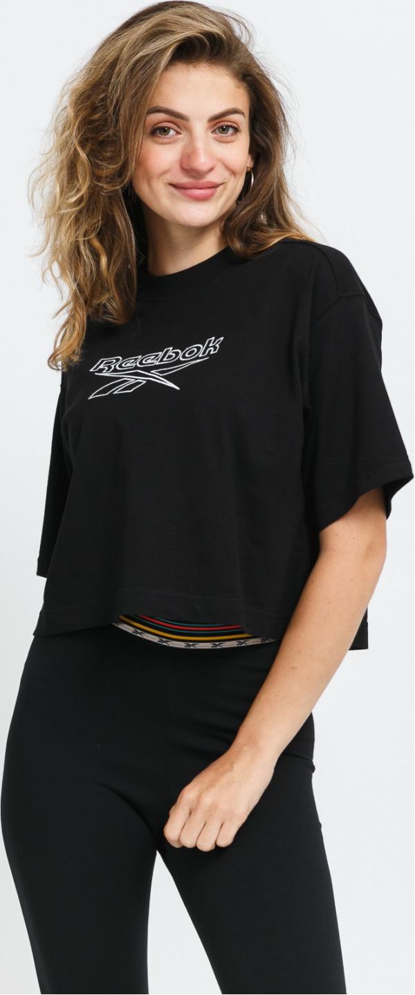 Reebok CL PF Big Logo Tee černé