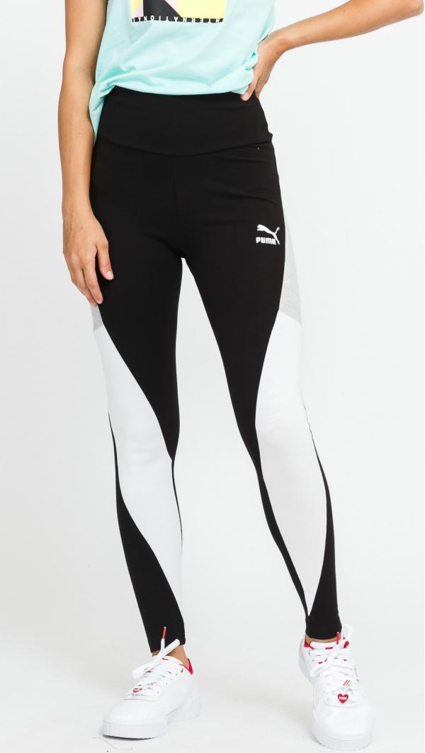 Puma CLX High Waist Legging černé / bílé / melange šedé