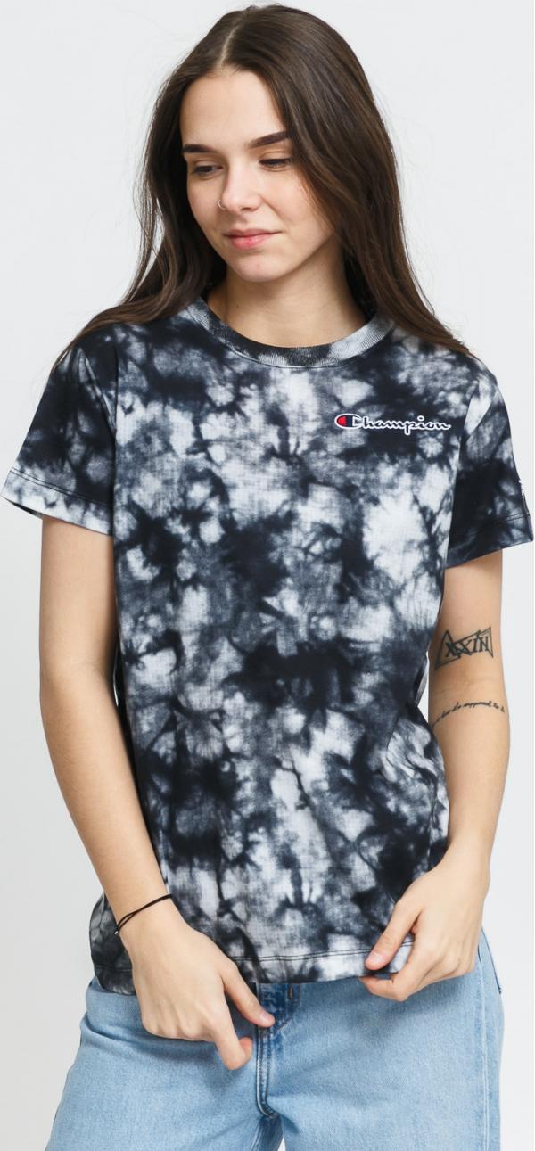 Champion Crewneck Tee černé / bílé