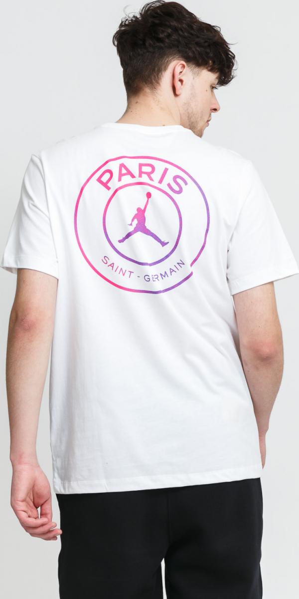 Jordan M J PSG ogo SS Tee bílé
