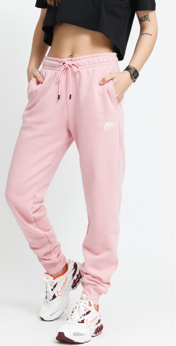 Nike W NSW Essential Pant Reg Fleece růžové