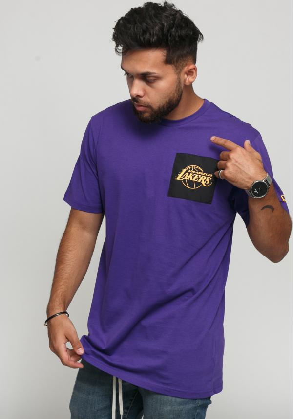 New Era NBA Square Logo LA Lakers fialové