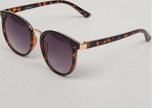 Jeepers Peepers Round Tort Sunglasses černé / hnědé