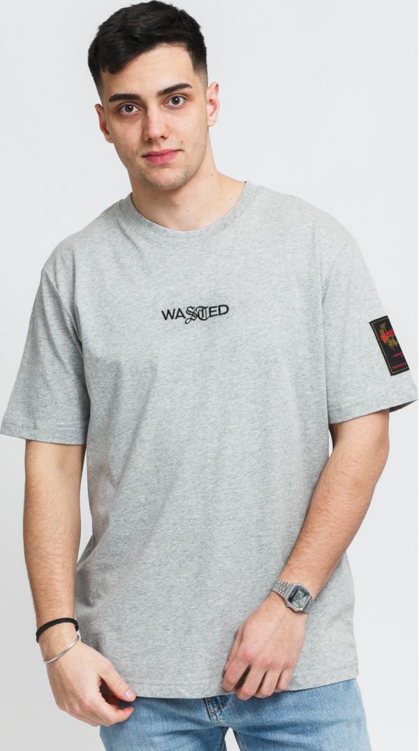 Wasted Paris Essential Tee melange šedé