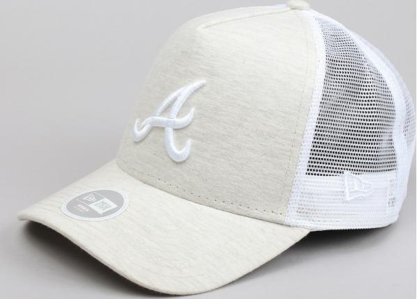 New Era WMNS Jersey Essential Trucker A melange krémová / bílá / béžová