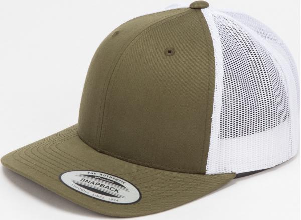 Yupoong Retro Trucker 2-Tone olivová / bílá