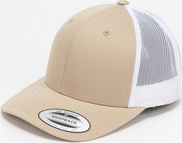 Yupoong Retro Trucker 2-Tone béžová / bílá