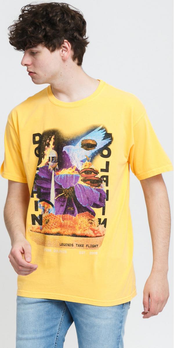 Pink Dolphin egends Take Flight Tee světle oranžové