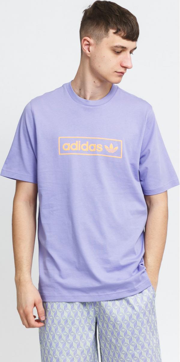 adidas Originals Linear Logo Tee fialové