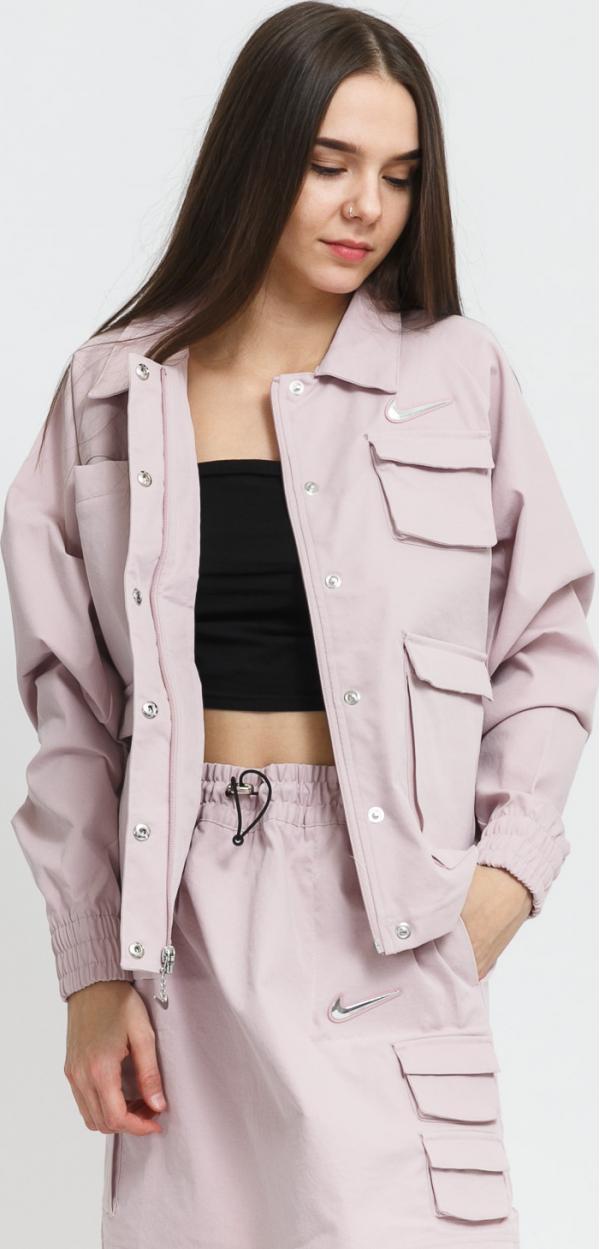 Nike W NSW Swoosh Woven Jacket světle fialová
