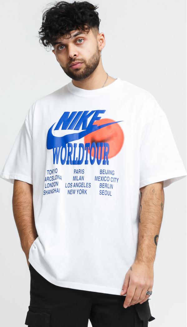 Nike M NSW Tee World Tour bílé