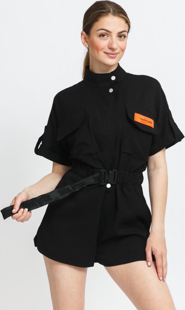 Sixth June Utility Short Overall černý