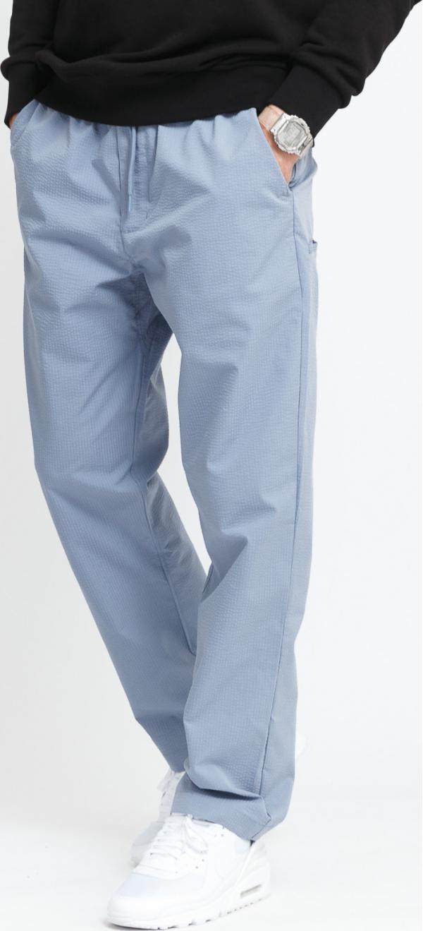 Nike M NK SB Seersucker PO Chino modrošedé