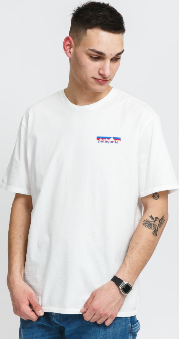 Patagonia M's Together For The Planet Logo Organic T­-Shirt bílé