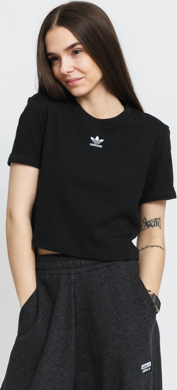 adidas Originals Crop Top černé