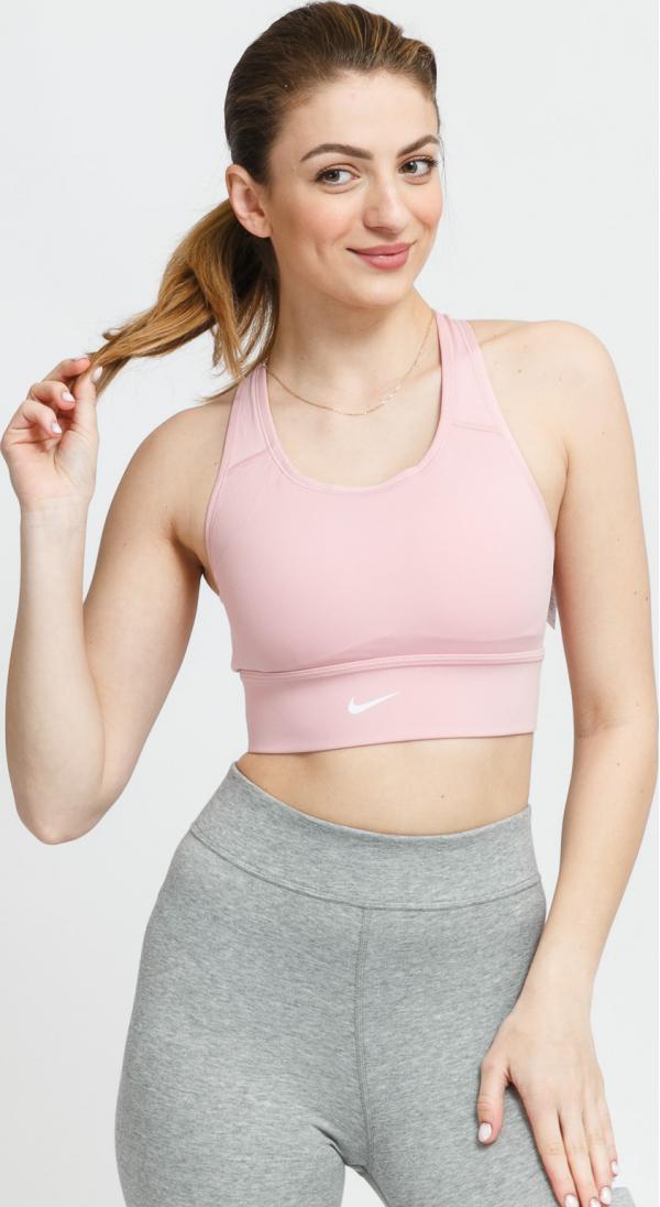 Nike W NK DF woosh Long ine Bra růžové