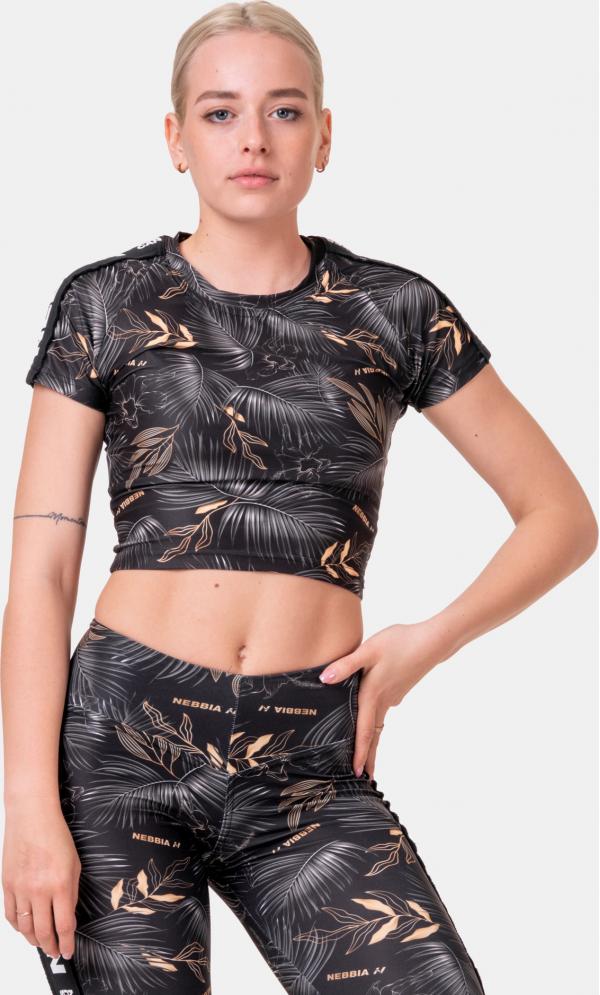 Active Black 568 Crop top Nebbia
