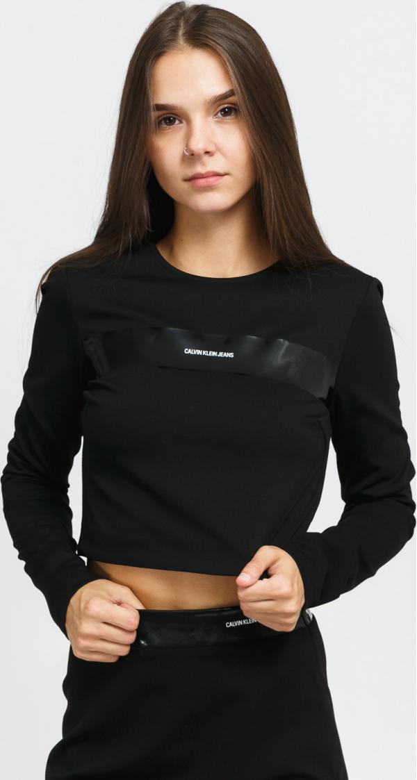 CALVIN KLEIN JEANS ilano ong leeves Tee černé