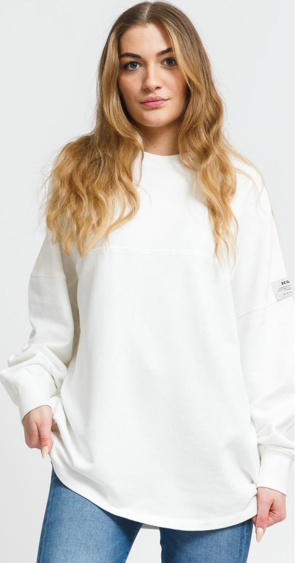 Ecoalf W Boreaalf Long Sweatshirt bílá
