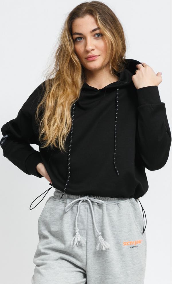 ixth June W Cargo Hoodie černá
